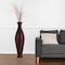 Uniquewise Modern Decorative Bamboo Floor Flower Vase for Living Room, Entryway or Dining, 43 Inch Red QI004206.L.BN - alternate 6